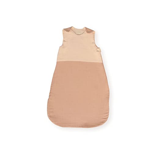 Image of Crane Baby Wearable Blanket, Wearable Soft Cotton Baby Blanket for Boys and Girls 0-9 Months, Desert Rose and Copper, 19”w x 30”h