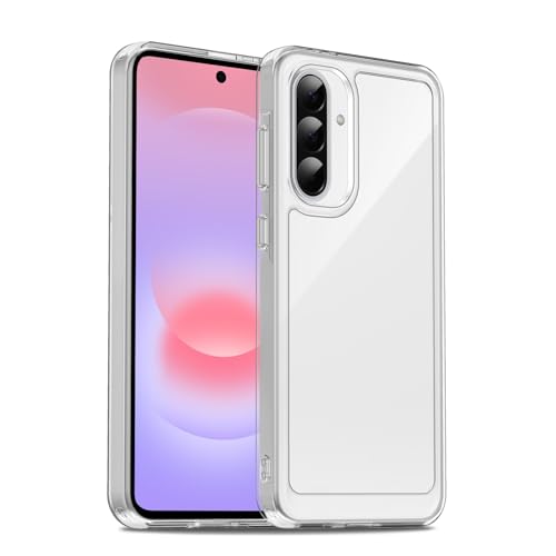 Image of Case for Samsung Galaxy A37 5G, Military Grade Drop Protection Phone Case, Yellowing Resistant, Anti-Scratch Hard PC Back, Shockproof Hard Ultra-Thin Protective Cover, Clear