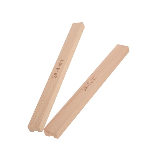 STOBOK 2piezas Herramienta De Para Ruler Antigoteo De Madera Para Manualidades Herramienta De Guía Para Aplicar Adhesivo Accesorio De Costura Para Proyectos De
