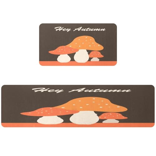 Tapete de cocina superabsorbente juego de 2 alfombras lavables 2