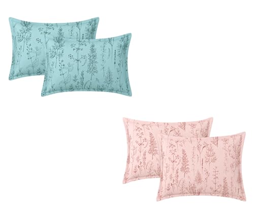 Image of RD TREND Digital Printed Assorted Pillow Cover Set of 2 (4 Pcs) - Premium 210 TC, Standard Size 18 inchx28 inch | Soft & Breathable Pillowcases for Bedroom & Home |