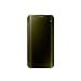 Galaxy S6 Edge Case, Huijukon Luxury Mirror View Clear Flip Case Cover(Hyperbolic Mirror) for Samsung Galaxy S6 Edge(2015) (Golden)