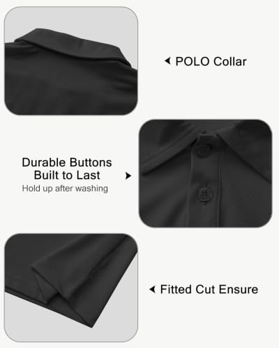 Image of MIVEI Kids' Performance School Uniform Polo Shirt Breathable UPF50+ | Youth Boys Girls Short Sleeve Golf Collared Shirts Grid Dry Fit Wrinkle Free Stretch Lightweight Cool Athletic Button Dress