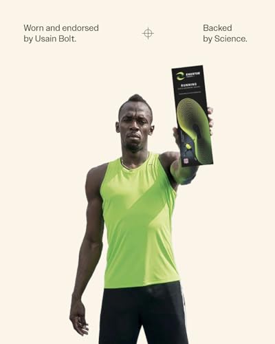 Image of Enertor PX1 Running Insoles - Sports & Running - Full Length Orthotics, Shock Absorbing Technology - Foot & Heel Pain Relief - for Plantar Fasciitis, Achilles Tendonitis, Arch Support, US Mens 14-15
