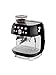 Smeg EGF03 Semi-Automatic Espresso Machine with Built-In Grinder, Dual Thermoblock, 50’s Retro Style – Black (120 V)