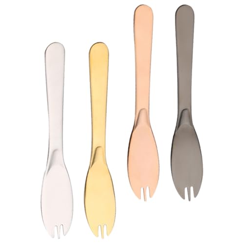 CIYODO 4-piece Tainless Steel Butter Knife Set Cheese Spatula Slicer Easy to Use