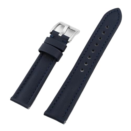 [HSYCHWO] muyihui �Z�C���N���X�E�H�b�`�o���h 18mm 19mm 20mm 21mm 22mm �_�C�o�[�Y�N�C�b�N�����[�X�E�H�b�`�X�g���b�v �����Y(Dark Blue,21mm)