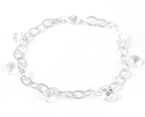 Preisvergleich Produktbild LillyMarie Damen Armband Silber 925 Swarovski Elements Kristalle Farblos Längen-verstellbar Geschenkverpackung Geschenke