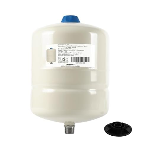 EFIELD Water Heater Expansion Tank, 2.1 Gallon, 3/4 in MNPT Connection, Thermal Pressure Protection, Safe for Potable Water,(TANK001)