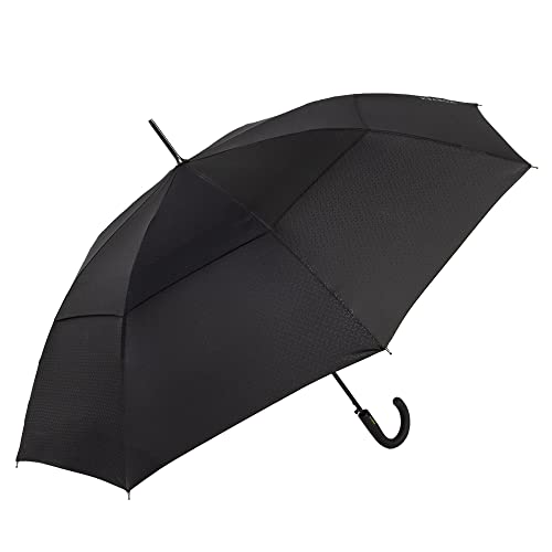 ShedRain Vortex V2 Automatic Compact Folding Travel Umbrella Push-Button Open & Close Vented Double Canopy Protects from Rain Sun & Wind