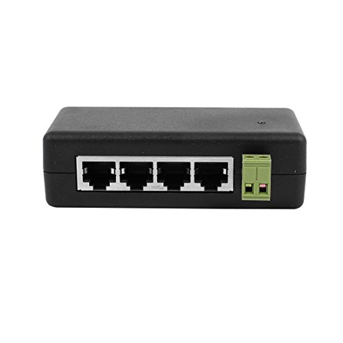 Aexit Módulo Injector Power Over Ethernet 4 Puertos LAN POE para Adaptadores de Red y Cámaras IP miniatura 3