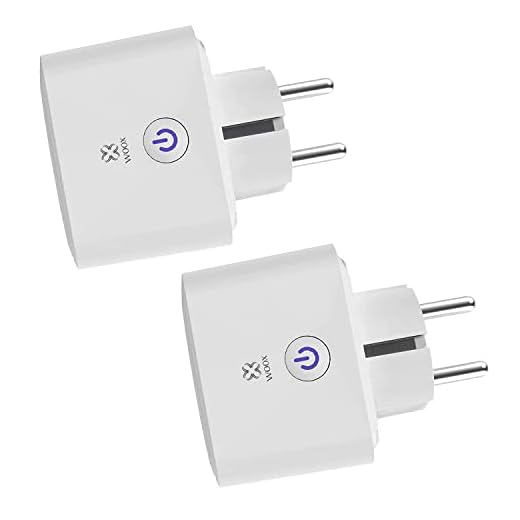 Woox Alexa Enchufe 2 Piezas, Enchufe WiFi Inteligente 16A, Probado por TÜV, Control Remoto de Luces, Control de Voz Con Alexa/Google Home Compatible, Temporizador y Smart Life
