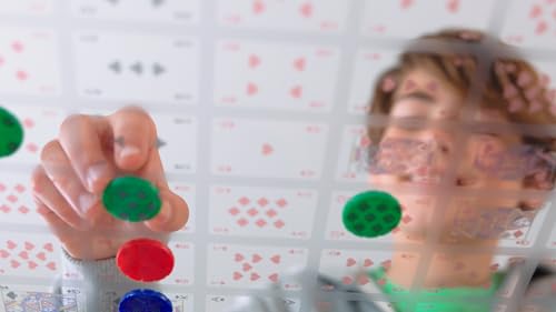 Sequence Premium Edition - Stunning Set with Giant Board, Exclusive Chips and Deluxe Cards by Goliath, Blue