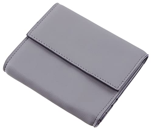 Travelambo RFID Blocking Small Mini Compact Wallet Coin Pouch Holder Trifold Credit Card Holder Pocket Purse for Women (Napa Grey)3