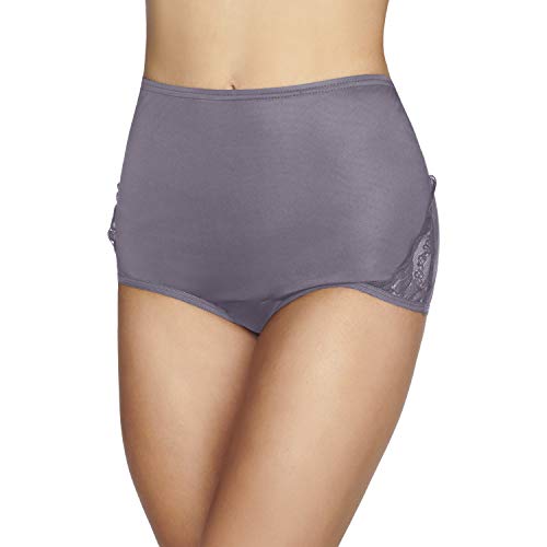 Image of Vanity Fair Women's Underwear Perfectly Yours Traditional Nylon Brief Panties, Dusty Mauve, X-Large (8)