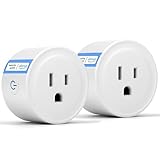 YNF Smart Plug, Simple Setup with One Voice Command, Works with Alexa Only, Remote Control with Timer Function, Bluetooth Mesh Outlet, Alexa Echo Required （2 Pack）