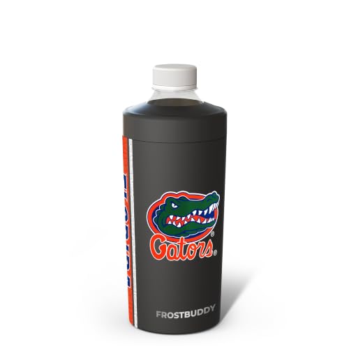 Image of Frost Buddy XL Can Cooler - Fits 12-24 oz Cans (Florida Gators) | Keeps drinks chilled 12+ hrs | No sweat, no condensation | Fits slim & standard cans | Durable, portable design
