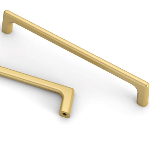 Image of Asidrama 6 Pack 6.3 Inch(160mm) Gold Cabinet Pulls Cabinet Handles Cupboard Handles Kitchen Cabinet Hardware for Cupboard Drawer Pulls