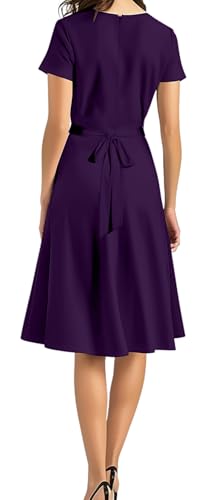Image of DinyIn Women's 2025 Summer Short Sleeve Casual Dresses