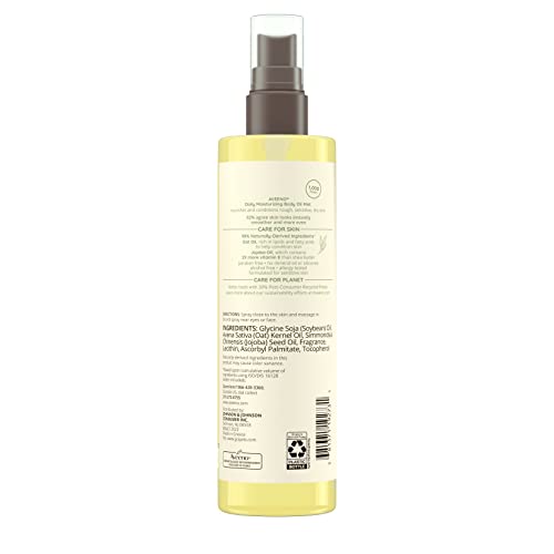 Aveeno 1689030 Daily Moisturizing Body Oil, Body Mist For Dry Skin With Oat Oil And Jojoba Oil, Nourishing Body Spray thumb #7