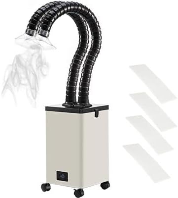 Happybuy 150W Solder Fume Extractor, 165CFM 3-Speed Adjustable Smoke Absorber with 3-Stage Filters, Air Purifier for Soldering, DIY Welding, Engraving, Salon Use