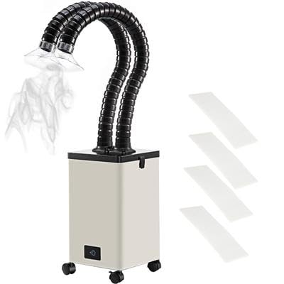 Happybuy 150W Solder Fume Extractor, 165CFM 3-Speed Adjustable Smoke Absorber with 3-Stage Filters, Air Purifier for Soldering, DIY Welding, Engraving, Salon Use