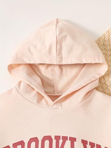 Girl's Tracksuit Sets 4 Piece Outfits Cute Hoodie Matching Jogger Sweatpants Clothes Set for 3-14 Years3