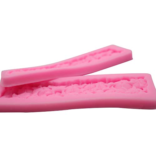 HengKe 2 peças de molde de trevo de quatro folhas, molde de silicone Lucky Four Clover, molde de gel