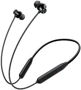 OnePlus Bullets Wireless Z2 ANC Bluetooth in Ear Earphones with Mic, 45dB Hybrid ANC, Bombastic Bass - 12.4 mm Drivers, 10 Mins Charge - 20 Hrs Music, 28 Hrs Battery (Booming Black)