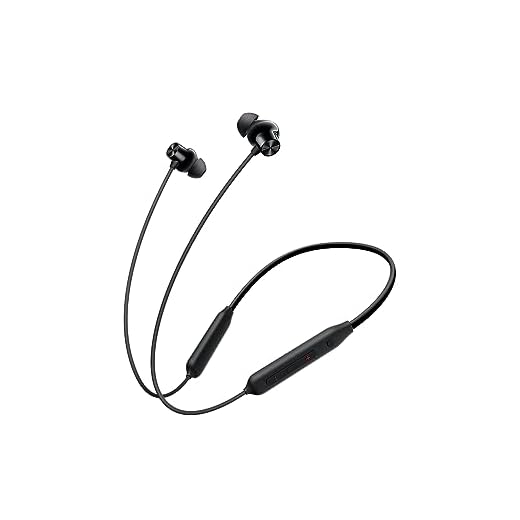 OnePlus Bullets Wireless Z2 ANC Bluetooth in Ear Earphones with Mic, 45dB Hybrid ANC, Bombastic Bass - 12.4 mm Drivers, 10 Mins Charge - 20 Hrs Music, 28 Hrs Battery (Black)