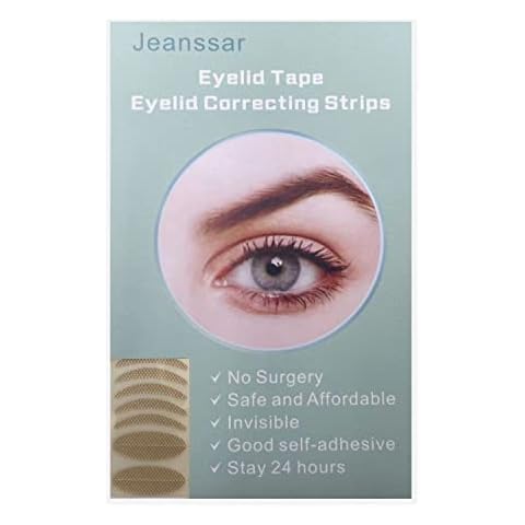 Eyelid Tape,Invisible Eyelid Strips,Droopy Eyelid Lifter,Self-Adhesive Eye Tapes Fiber for Droopy Hooded Mono-eyelids,480 Count Eyelid Correcting Strips Cover
