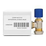 Westco - Válvula de derivación diferencial de ángulo de 22 mm, válvula de control automático de presión para sistemas de calefacción central