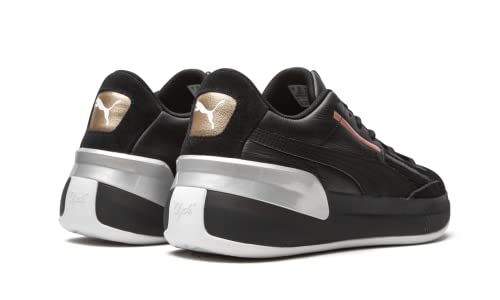 PUMA Mens Clyde Hardwood Metallic Athletic Shoes - Black3