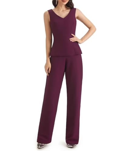 3 Pieces Mother of The Bride Pant Suits for Wedding Pant Suits for Women Chiffon Long Evening Gowns with Jacket2