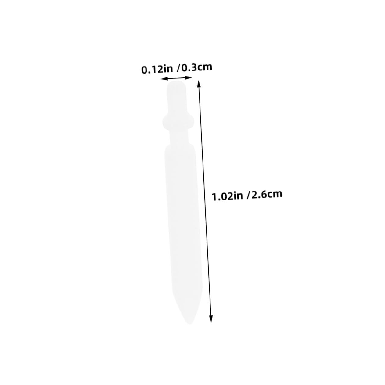 NUOBESTY Paint Pennibs 10pcs Nylon Replacement Nibs for Acrylic Oil Paints Precision Tips for Artists