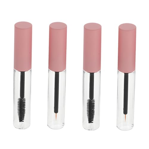 FRCOLOR 4個空 マスカラチューブ 透明 素材 軽量 コンパクト 使いやすい 詰め替え容器 シャドウチップライナーボトルとしても使用可能