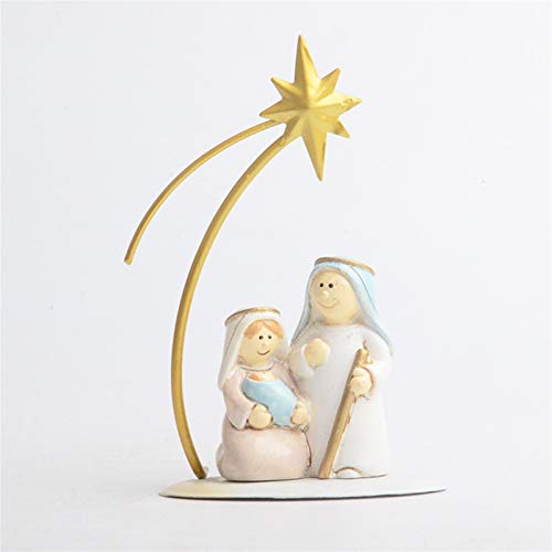 Artisanat rétro Ornements série Nativité blanche Morning Star