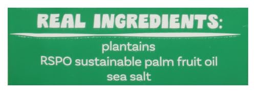 Image of Reelie Plantain Chips, Sea Salt, 6 Individual 1 oz Bags for Lunchboxes