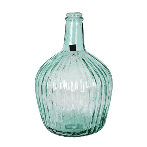 Garrafa Damajuana Vidrio Rayado 4L – Vidrio Reciclado y Resistente – Perfecta para Decoración y Almacenamiento de Líquidos – Uso Doméstico y Decorativo