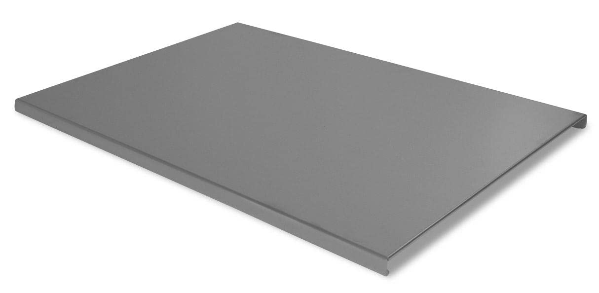 Plan - Tabla de cortar de acero inoxidable Aisi 304 Dimensiones 80 x 55,5 x 2,5 cm con patas antideslizantes