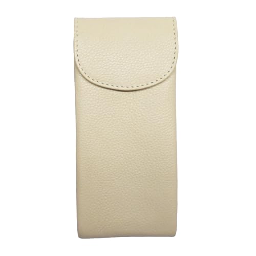 Image of ili New York Double Flap Leather Eyeglass Case, Soft 2-in-1 Dual Glasses Pouch for Sunglasses and Reading Glasses