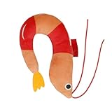 Befeixue Jouet en Forme de crevette pour Chat   Peluche avec à Chat   en Forme de crevette avec arôme   pour Salon, Chambre à Coucher, Bureau, Jardin