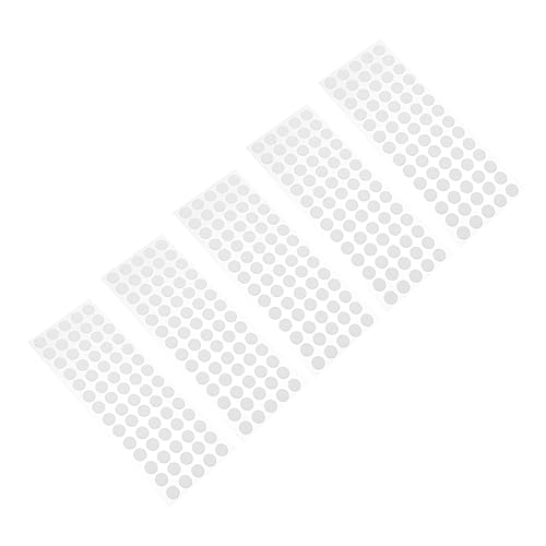 Homoyoyo Doll 5 Sheets of Round Sticker Dots Double-Sided Adhesive Stickers for DIY