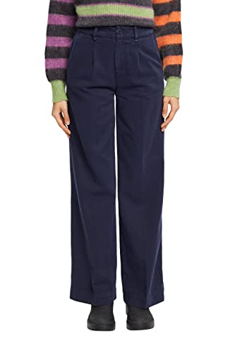 Pantalon femme Esprit en coton stretch coupe droite moderne