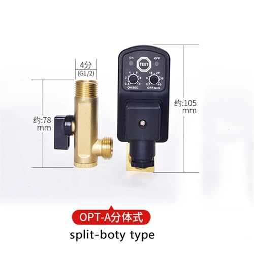 Vanne de vidange à minuterie électrique AC 220V filetage DN15 - 5