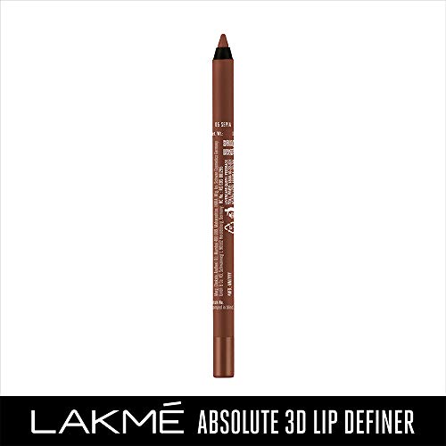 Image of LAKME Absolute 3D Lip Definer, Creme Finish - Sepia, 1.2g (Pack of 2)