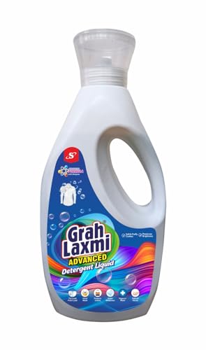 Grah Laxmi Advance Liquid Detergent 1 Litre | Removes 2x Tough Stains | For Front & Top Load Washing Machines | Refreshing Fragrance, Fabric Safe & No-Bleach Formula | Easy Hand & Bucket Wash Laundry (B0D2TLB8HS) Amazon Price History, Amazon Price Tracker