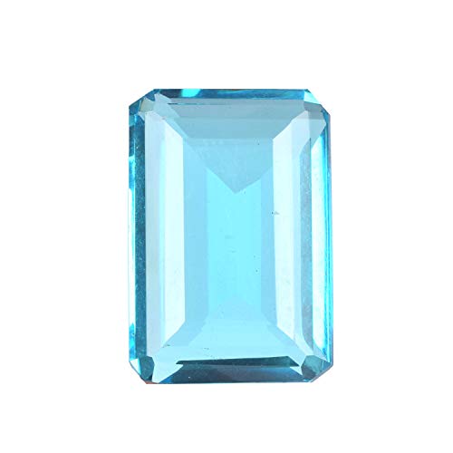 Swiss Blue Topaz 131.50 Ct Pendant Size Swiss Blue Topaz Loose Stone, Emerald Cut Swiss Blue Topaz Gemstone