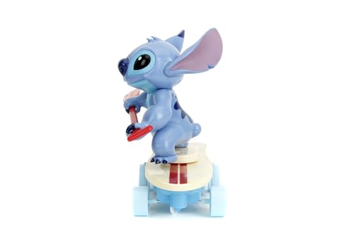 Jada Toys RC Surfer Stitch (25 cm) - ferngesteuertes Disney Fahrzeug mit 360°-Spins und Stunts, Spielzeug für Fans und Kinder ab 3 Jahre inkl. Fernbedienung