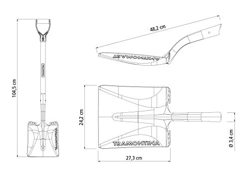 Tramontina Pá Quadrada, Cabo De Madeira 71 Cm